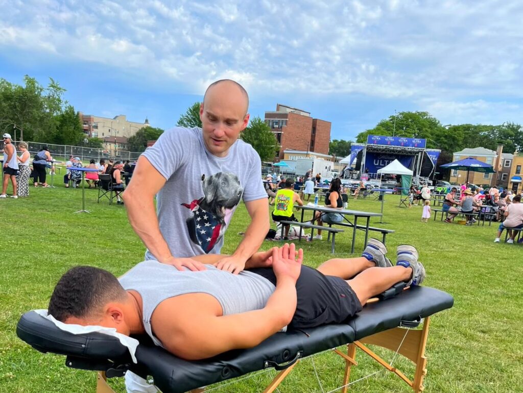 Pre event massage